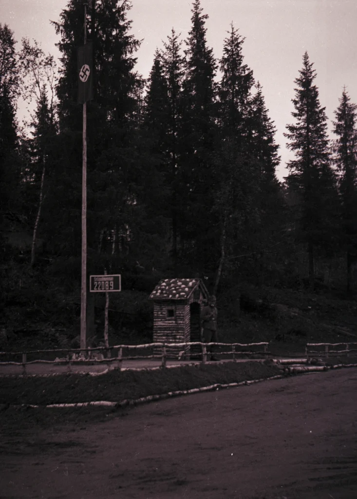 Archival wartime photograph from Northern Norway in 1940.