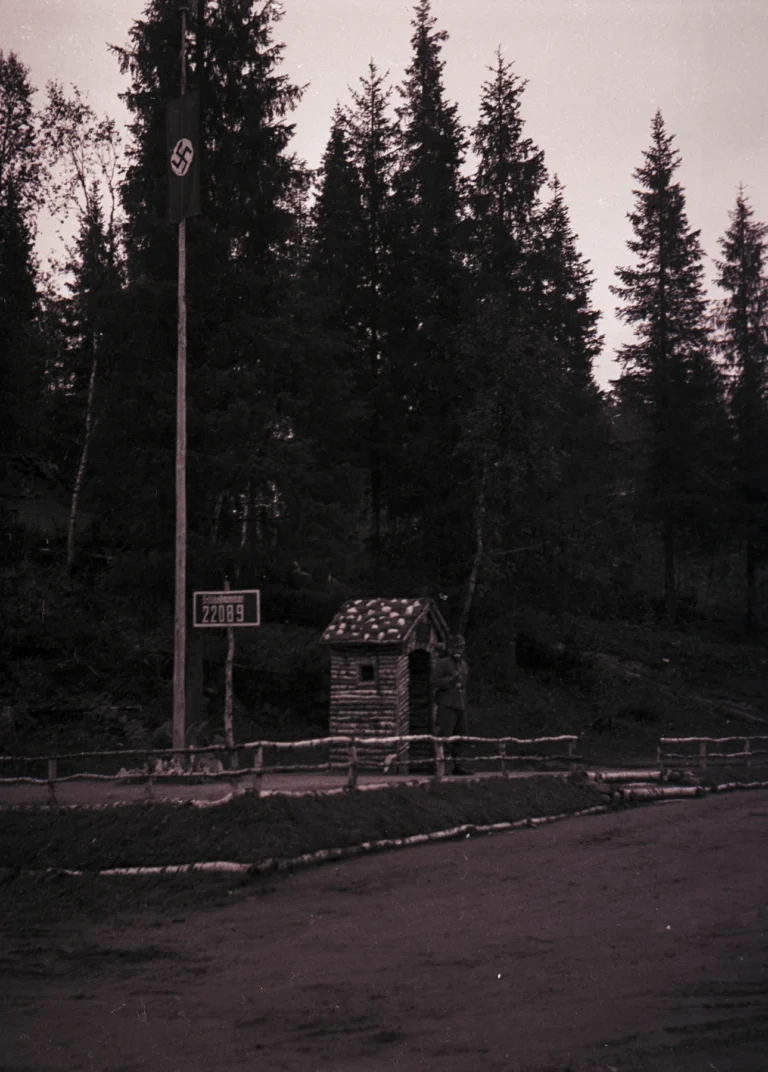 Archival wartime photograph from Northern Norway in 1940.